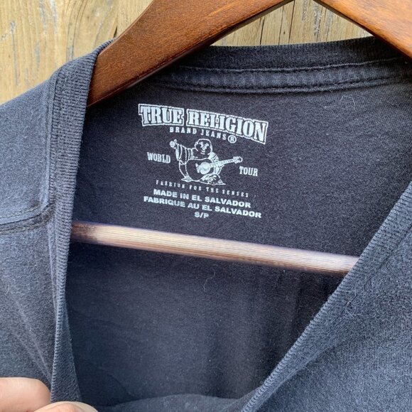 True Religion BIG LOGO T Shirt Small - Picture 2 of 2